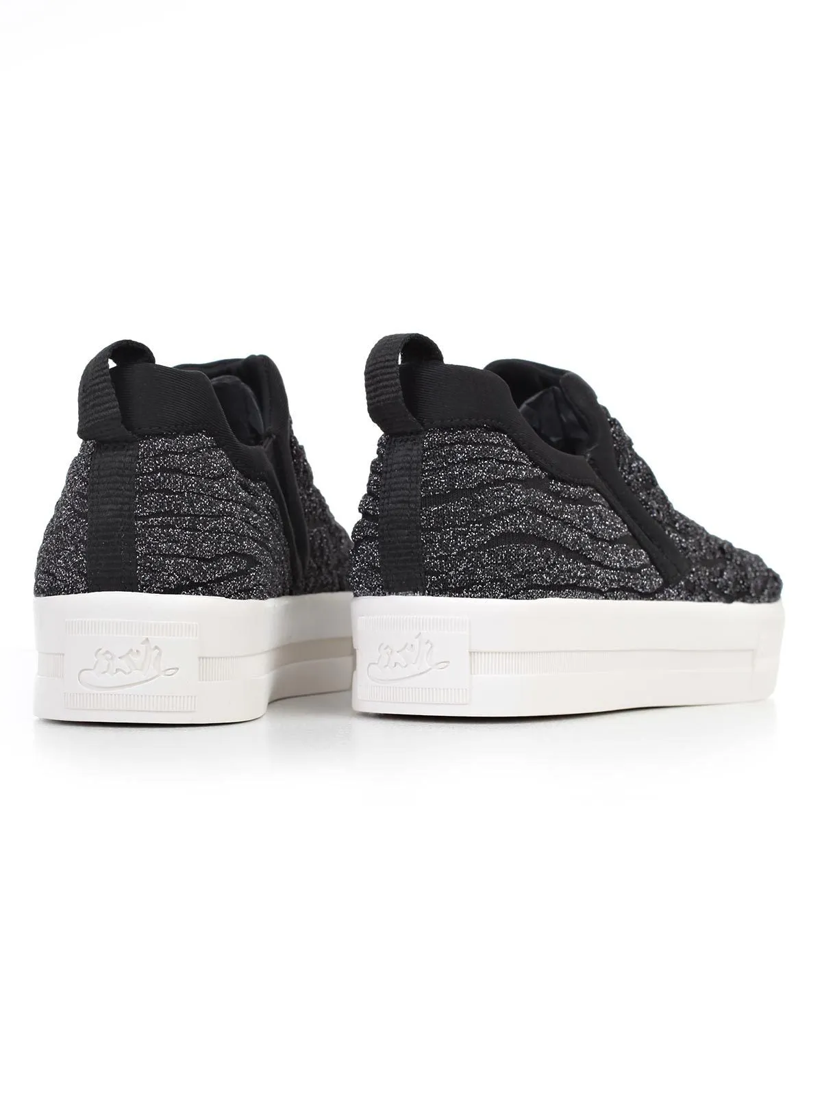Ash Glitter Textured Slip-On