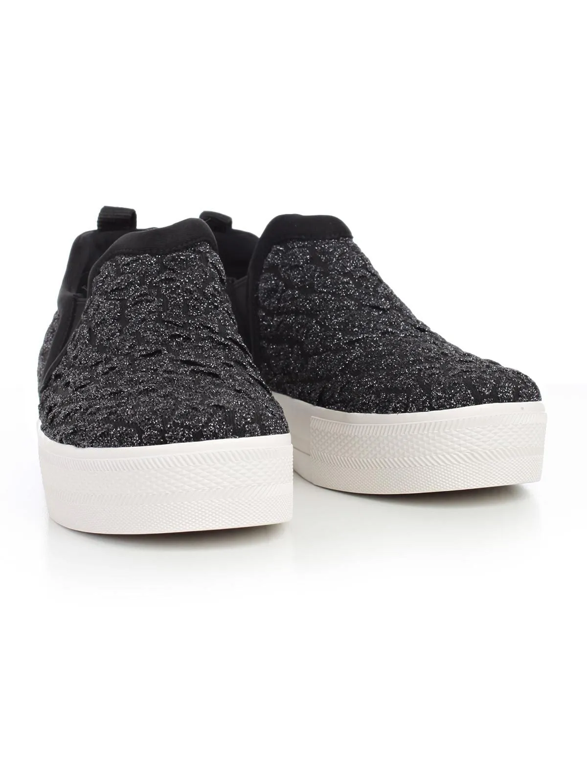 Ash Glitter Textured Slip-On