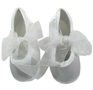Girls' Christening Bow Shoes